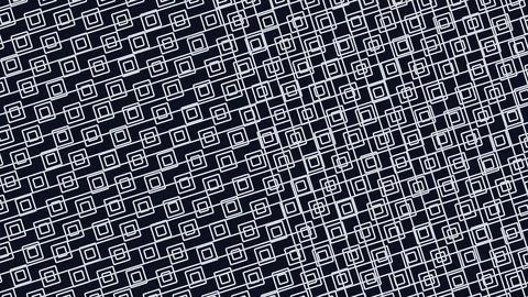 A dense diagonal pattern of small white square outlines on a dark blue backgr Stock Illustration