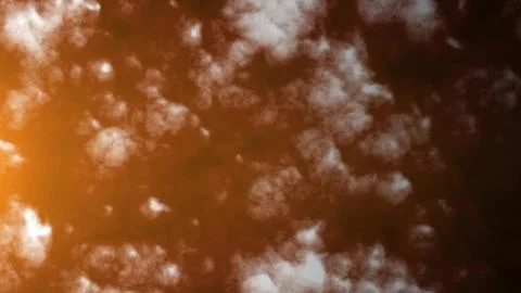Dense, fiery orange cloud texture resembling smoke or atmospheric storm in an Stock Illustration