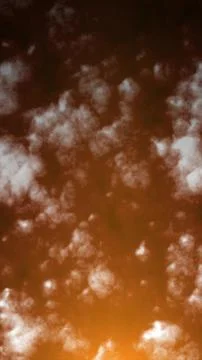 Dense, fiery orange cloud texture resembling smoke or atmospheric storm in .. Stock Illustration