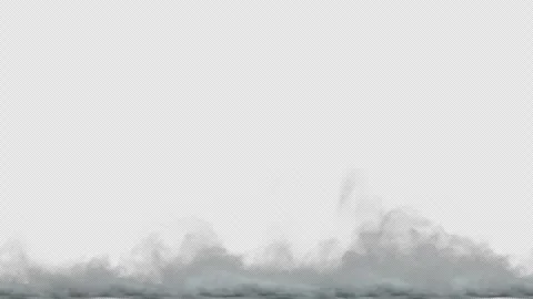 Dense Fog Drift on Transparent Alpha Vídeo Stock 345179189