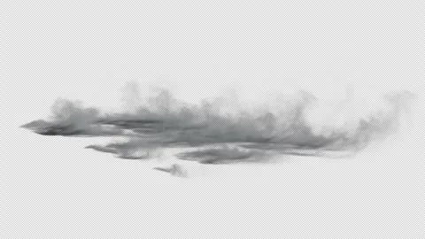 Dense Fog Drift on Transparent Alpha Loop 스톡 동영상 345766959