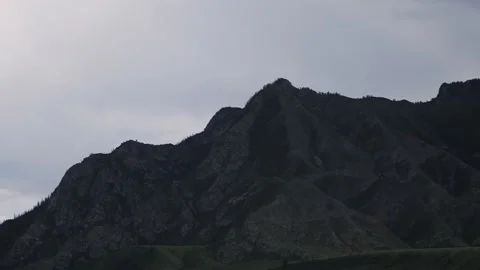 Dense forest and mountains, clear weather Stock Footage 137228207