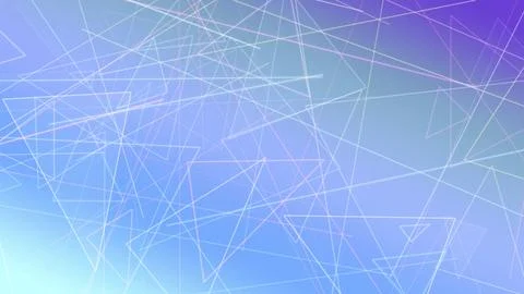 A dense geometric wireframe of lines and translucent planes in blue with hi.. Illustrazione stock