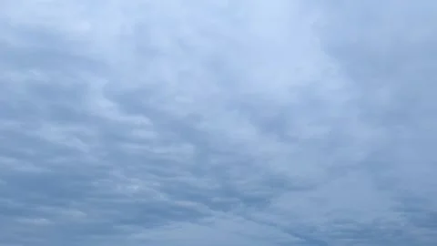 Dense gray clouds rush across the sky. Timelapse. Stock Footage 321028804