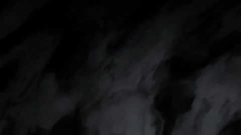 Dense Gray Smoke Plume Rising Against Solid Black Background Stock Footage 341839035