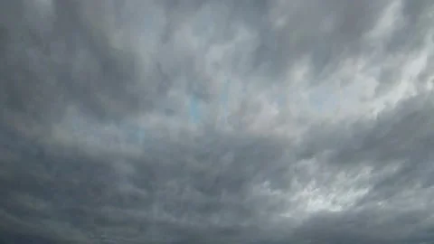 Dense grey clouds timelapse 30x Video stock 196199636