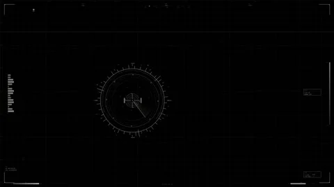 Dense Grid Angled Panel HUD ? Sci-Fi Interface Animation 4K Stock Footage 330696920