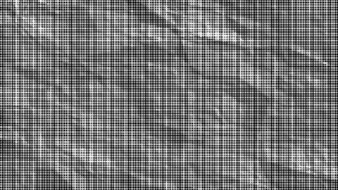 Dense grid pattern of small black squares on white background halftone style Ilustração Stock