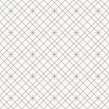 Dense grid star lattice pattern, seamless pattern in line design. grid, star 스톡 일러스트