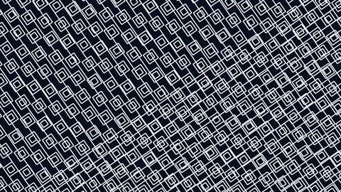 Dense grid of white outlined squares creating a tessellated geometric pattern 库存插图