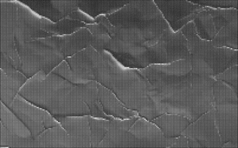 Dense halftone dot pattern in black ink on white background black dots seaml イラスト素材