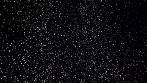A dense heavy blizzard snowstorm VFX insert in slow-motion on black screen. Stock Footage 301896296