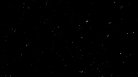 A dense heavy blizzard snowstorm VFX insert in slow-motion on black screen. Stock-Footage 303661908