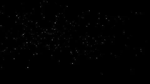A dense heavy blizzard snowstorm VFX insert in slow-motion on black screen. Stock Footage 303661925