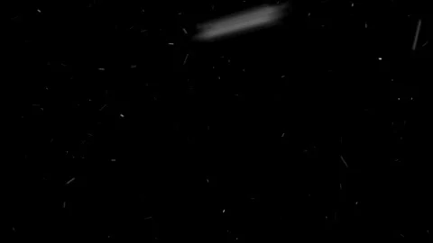A dense heavy blizzard snowstorm VFX insert in slow-motion on black screen. Stock Footage 303661930