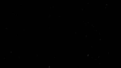 A dense heavy blizzard snowstorm VFX insert in slow-motion on black screen. Stock Footage 303661933