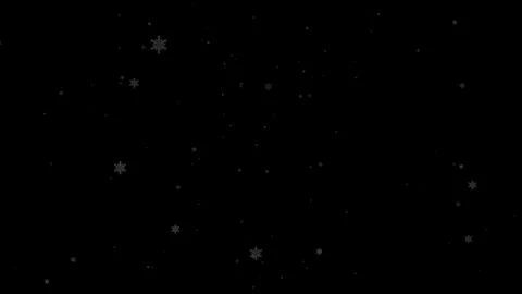 A dense heavy blizzard snowstorm VFX insert in slow-motion on black screen. Stock Footage 303661935