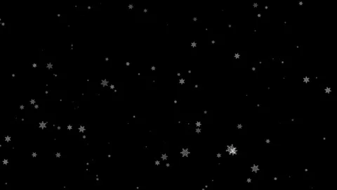 A dense heavy blizzard snowstorm VFX insert in slow-motion on black screen. Stock Footage 303662028