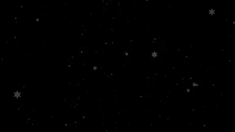 A dense heavy blizzard snowstorm VFX insert in slow-motion on black screen. Stock Footage 303662038