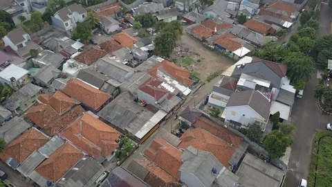 Dense Housing Complex Stock Footage 100308600