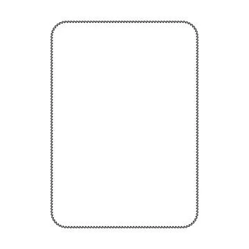 Dense Micro Dotted Rounded Square Border Frame Fine Pattern Vector Illustrati Stock Illustration