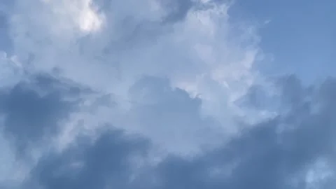 Dense Monsoon Storm Clouds Swirling Across Sky During Thunderstorm Stock-Footage 346074294
