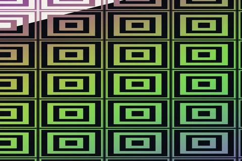 Dense nested rectangular motifs create a vibrant purple geometric grid across a 스톡 일러스트