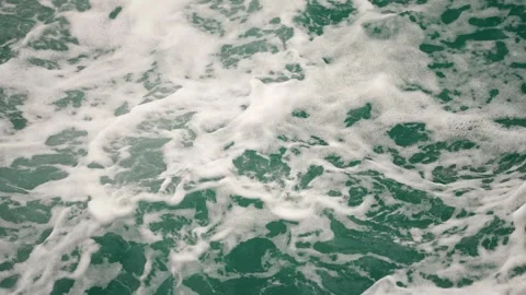 Dense Ocean Foam Rolling In Stock Footage 305956885