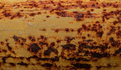 Dense orange iron rust dots texture Stock Photos