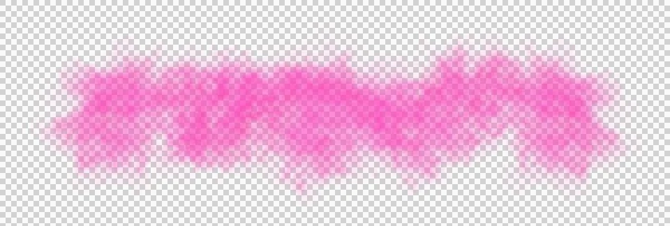 Dense pink smoke cloud with transparent background Stock Illustration
