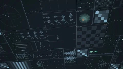 Dense-quantum-canopy-steel-steep-overhead-mosaic-loop 스톡 동영상 343621714