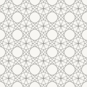 Dense radial circle lattice pattern, seamless pattern in line design. circle Stock Illustration