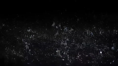 Dense Rain Spray Falling On Black Background Video stock 339301370