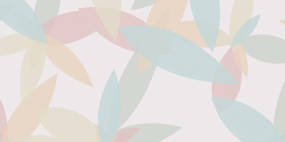 A dense repeating arrangement of muted leaf shapes in dusty rose, sage, bei.. Stock Illustration