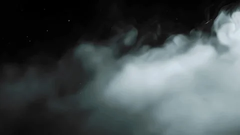 Dense Rolling Fog Bank with Subtle Dust Particles Light Film Texture Stock Footage 335976216