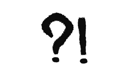 Dense scribble question exclamation Stock Footage 348050015