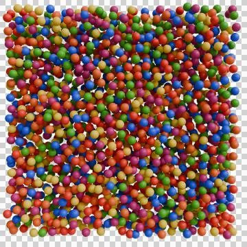 A dense, slightly wavy field of numerous small spheres Stock-Fotos