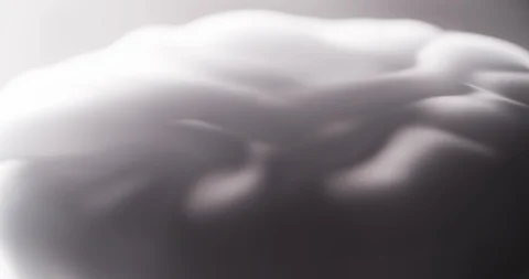 Dense Smoke Steam White Background abstract Loop Stock Footage 125384993