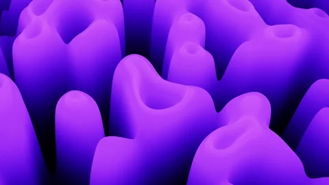 Dense, textured array of large purple plastic objects 库存影片 274182758