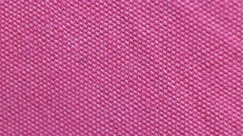 Dense thin pink microfiber non-natural fabric. Real time, camera movement, dense Stock Footage 129147935