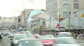 Dense traffic of megalopolis, cars drive and stop stuck jam HD Footage