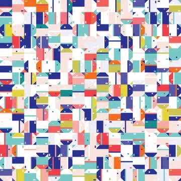 Dense Vector Packed Close Up Mini Geometric Grid Texture Background. Classic Illustrazione stock