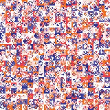 Dense Vector Packed Noise Close Up. Mini Pixel Grid Mosaic Texture Background Stock Illustration
