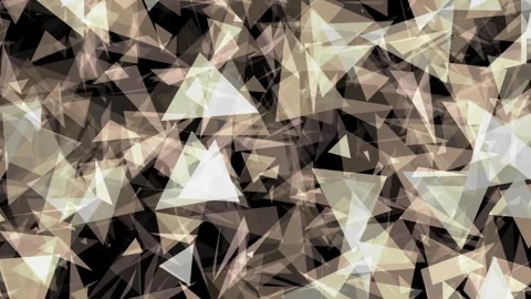 Dense white and brown triangles swirling slowly together. Stockbeeldmateriaal 335424535