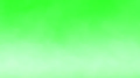 Dense white fog rolling across bright green background suitable for visual Stock Footage 346037162