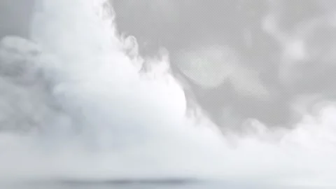Dense white smoke. Alpha channel included. Video stock 344344625