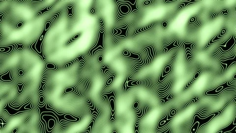 Densely Packed Contour Bands Ripple Through A Dark Field Stock Footage 344514026