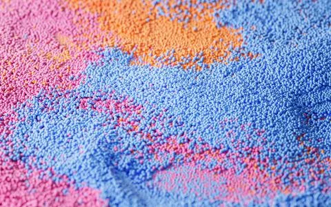 Density balls, abstract geometric background, 3d rendering. Stock Illustration