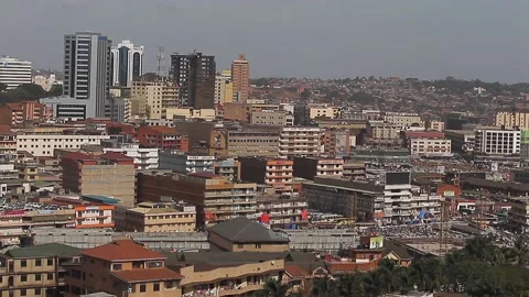 Density image of life, people and vehicles in the City of Uganda Stock Footage 148748210