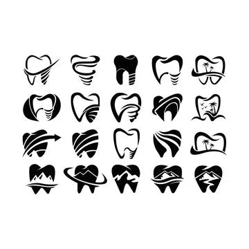 Dent Logo design vector Stock Illustration